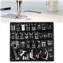 WIYETY Lot de 32 pieds presseurs multifonctions pour machine à coudre Singer/Brother/Babylock/Necchi/New Home/Janome/Elna/Toyata