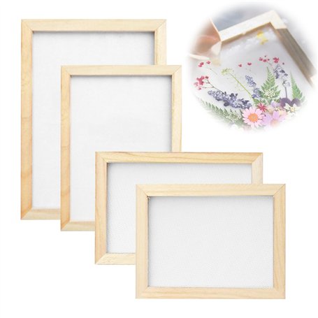 Moule de Fabrication Papier en Bois: PRITOK La Fabrication Du Papier Cadre Mesh Deckle
