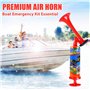 WIYETY Lot de 2 klaxons à air portables pour stade - Corne à air - Pompe à pression d'air portable - Corne de brume - Pour les f