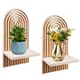 WIYETY Lot de 2 Supports Muraux en Bois
