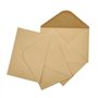 100 Pièces Enveloppe Kraft C6 Enveloppe Marron Petites Enveloppes Gommées Vintage 162 x 114 mm pour Enveloppe Cadeau Invitations