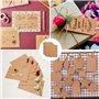 100 Pièces Carte Vierge en Papier Kraft A6 Carte en Papier Kraft Vintage Marron 15 x 10 cm Fiches Cartes Flash Cartes de Vœux Ca