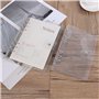 4 Pièces A5 Couverture de Classeur en PVC Souple Transparent Couverture de Protection 6 Anneaux Rechargeable A5 Feuilles Volante
