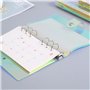4 Pièces Couverture de Reliure A5 Couverture de Classeur en PVC Souple Couleur Transparent Couverture de Protection 6 Anneaux Re