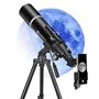 télescope réfractif de 600mm d'ouverture de 80mm pour Enfants et débutants