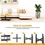 eROOSY Support de plante réglable Support de pot de fleur moderne intérieur extérieur avec largeur réglable pour pot de plante d