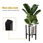 eROOSY Support de plante réglable Support de pot de fleur moderne intérieur extérieur avec largeur réglable pour pot de plante d