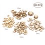TAIYOU 300 Pièces Tranches Bois Naturel Embellissement Tranches Taille Mixte Embellissement pour Artisanat Bricolage Décoration 