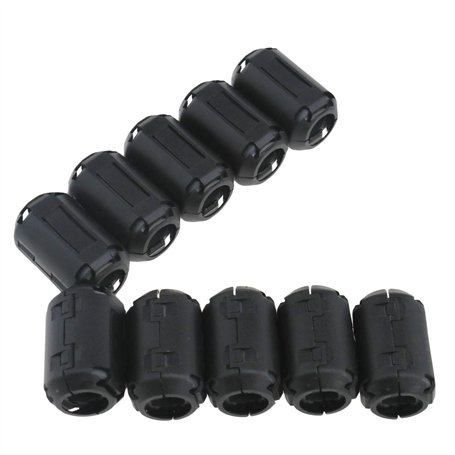 OTOTEC 10x 13mm Ferrite Filtre à Noyau Bruit Suppressor EMI RFI Clip Choke Câbles