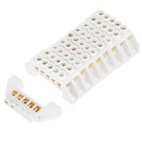 Jadeshay 10pcs Bornier - Bornier Electrique Legrand Connecteur Tableau De Repartition Phase Fil de Distribution électrique à Con