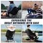 AQXONG Chaise de Camping - Portable, Leger, Pliant - Chaise de Plage Pliante Légère D'extérieur, Capacité de Charge 110kg, Chais