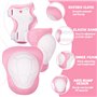 PQETBV Protection Roller Enfant à pour Enfants de 6 Pièces avec Genouillères, Coudières et Protège-Poignets pour Enfants de 3 à 