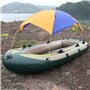 Bateau Gonflable Parasol voilier auvent Toit auvent Toit Tente de pêche Parasol de Plage Bleu (4 Personnes)