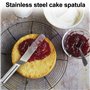 Vinabo Lot de 4 Spatules de Cuisine, Spatules à Glaçage Coudées en Acier Inoxydable, Spatule Sucrée Pour Glaçage de Gâteaux, Cup