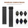 Bracelet de Remplacement en Acier Inoxydable 22mm pour Amazfit Bip 5