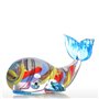 Tooarts Coloré Baleine Cadeau Ornement en Verre Figurine d'animal Soufflé Home Decor Multicolor
