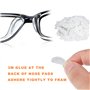 CPYJW 12 Paires Accessoires Pour Lunettes,Anti Glisse Lunettes Protection Nez Capsule Nasale En Forme De D Pour Lunettes Patch N