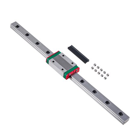 CNCYEAH MGN12H Guide de rail linéaire miniature 350 mm avec blocs coulissants MGN12H Palier linéaire bloc de guidage linéaire po