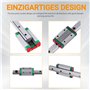 CNCYEAH MGN12H Guide de rail linéaire miniature 350 mm avec blocs coulissants MGN12H Palier linéaire bloc de guidage linéaire po