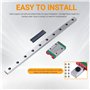 CNCYEAH MGN12H Guide de rail linéaire miniature 350 mm avec blocs coulissants MGN12H Palier linéaire bloc de guidage linéaire po