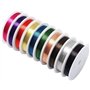 Fil de Cuivre Métallique Fil de Fer pour Bijoux Kit de 10 Rouleaux de Fil pour Emballage de Bijoux Artisanaux en Couleurs Mélang