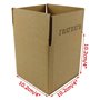 Lot de 5 petites boîtes en carton résistantes pour envois postaux - 101 x 101 x 101 mm - Paroi simple