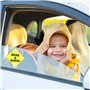Lot de 2 panneaux d'avertissement bébé à bord pour voiture - 12,5 cm - Autocollant de voiture avec double ventouses - Autocollan
