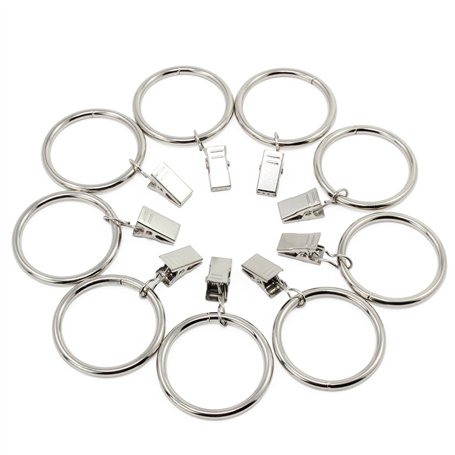 Fippy 20 Pièces Anneaux de Rideau avec Pince