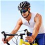2 pièces Lunettes de cyclisme,Lentilles de protection moto,Lunettes de protection anti-UV,lunettes de snowboard pour hommes,Lune