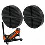 Lot de 2 supports universels en caoutchouc pour cric - Pour cric - Tapis en caoutchouc - Noir