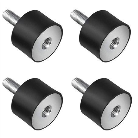F Season Lot de 4 amortisseurs de vibrations M8 Silentblock en caoutchouc et métal pour Voiture