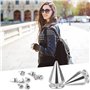 100 Pièces Rivet Cône Cuir Rivets Punk en Métal Rivets à Vis