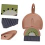 BOBOZHONG Ensemble de Pelle et Balayette,Ensemble de Brosses de Table Portables, Mini Pelle à Poussière avec Balai,Brosse de Tab