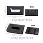 ZBHDEYG Lot de 2 Boîtes à Mouchoirs pour Voiture - Support et Porte-Serviettes avec Sangle pour Pare-Soleil
