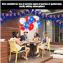 1 guirlande de 25 fanions avec drapeau australien, 10 ballons carrés, drapeaux australiens pour tirer, fêtes de rue et célébrati