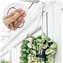 Crochets de Plafond pour Plantes suspendues, 2 Crochets de Suspension Robustes avec vis, Support Mural en métal 2 Crochets de Pl