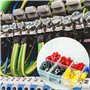150 Pièces Connecteur à Sertir Anneau Électrique Set, Bornes Isolées à Sertir, Cosse a Sertir, Cosses Electriques