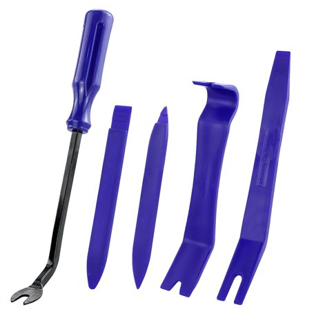 REBECASKYENS Lot de 5 Outils de démontage de Voiture Violets - Cales de Garniture de Voiture - Outils de démontage pour intérieu