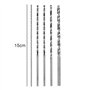 Lot de 5 forets hélicoïdaux extra longs de 2 à 5 mm - Foret hélicoïdal à bois long - 150 mm - Tige droite - Pour outils électriq