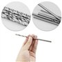 Lot de 5 forets hélicoïdaux extra longs de 2 à 5 mm - Foret hélicoïdal à bois long - 150 mm - Tige droite - Pour outils électriq