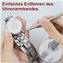 REBECASKYENS Outil d'horloger - Outils pour barrettes à ressort - Outil de retrait de barrettes à ressort - Poignée en acier ino