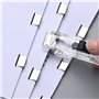 2 poussoirs d'agrafeuse avec 100 clips de rechange, clips de recharge de classeur, distributeur d'agrafes, agrafeuse sans trou p