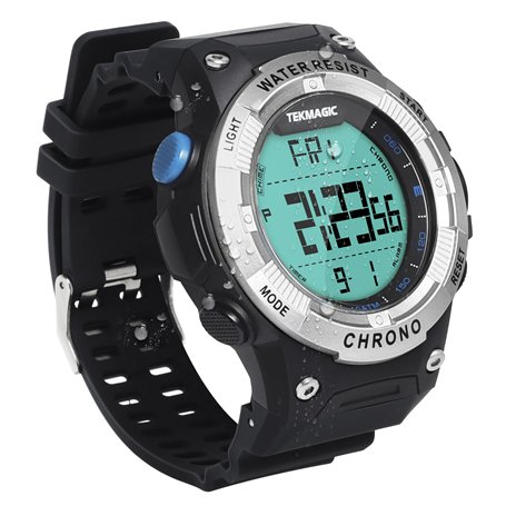 Montre de Sport Numérique pour Hommes 10 ATM 100 Mètres Etanche avec Rétroéclairage