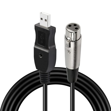 GELRHONR USB vers XLR Microphone Câble