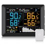 Sainlogic Station Météo Interieur Exterieur Sans Fil avec Thermomètre