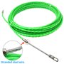 Tire Fil Electrician, 10M Fish Tape Cable Aiguille Electricien Électrique Filetage Guide Fil Conduit avec Tête Flexible de Guida