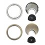 QWORK® 2 Pcs Passe Câbles Bureau 60mm, Cache Trou de Câble Passe Fil en Alliage de Zinc pour Bureaux et Plans de Travail (Bronze