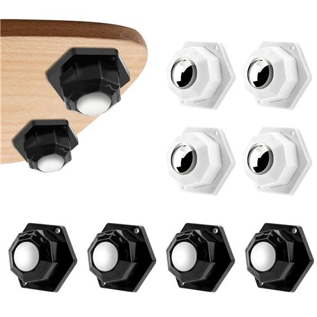 8 Pcs Petite Roulettes pour Meubles