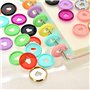 90 PCS Disques en Plastique Disques à Anneaux de Reliure Multicolores Disques d'Extension pour Ajouter des Pages Supplémentaires