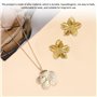 boucles d'oreilles fleurs